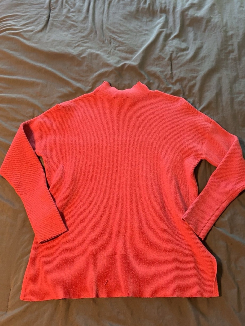 Women's Red/ Brown Long Sleeve Knit Sweater